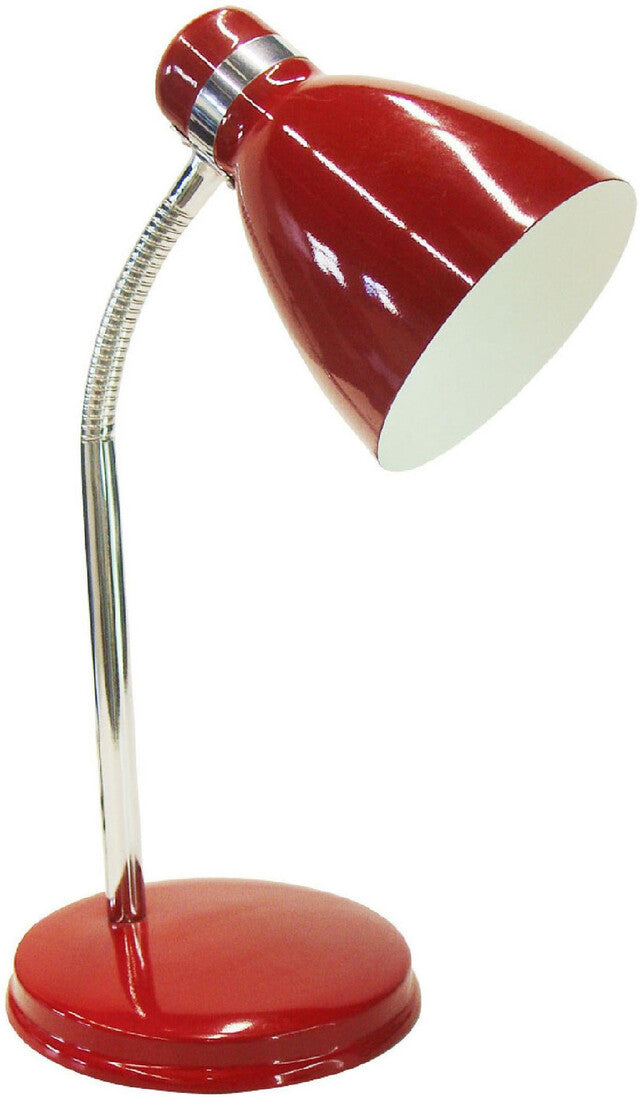 1950090-R FLEXO METALICO SOBREMESA ROJO E14 25W