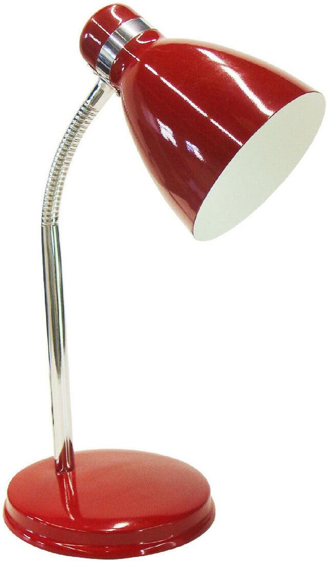 1950090-R RED METALLIC DESK LAMP E14 25W