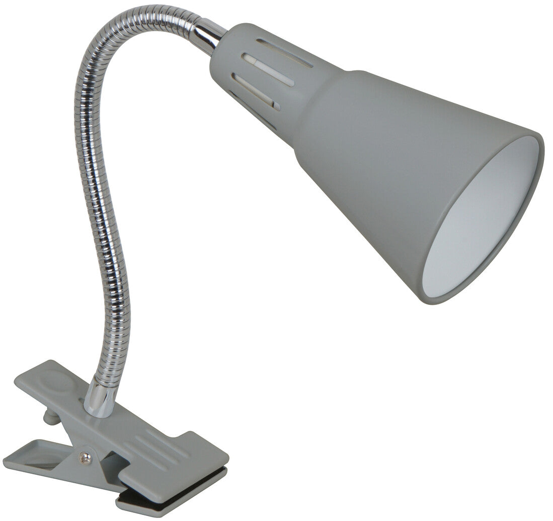 21042 FLEXO PINZA PLATA 1xE14 FLEXI LEDESMA