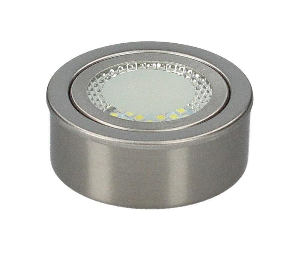200400008 ARO LED NIQUEL REDONDO EMP/SUP 3W 3000K DANBI GSC