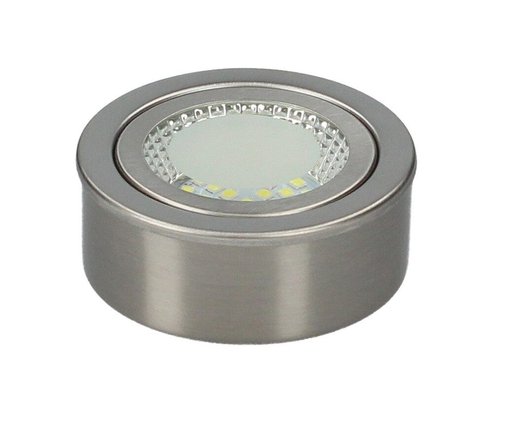 200400008 ARO LED NIQUEL REDONDO EMP/SUP 3W 3000K DANBI GSC