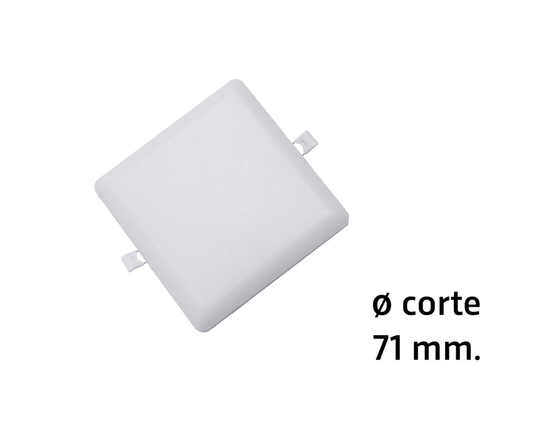 67029 DOWNLIGHT LED CUAD EMP S/MARCO 9W 6000K ALG