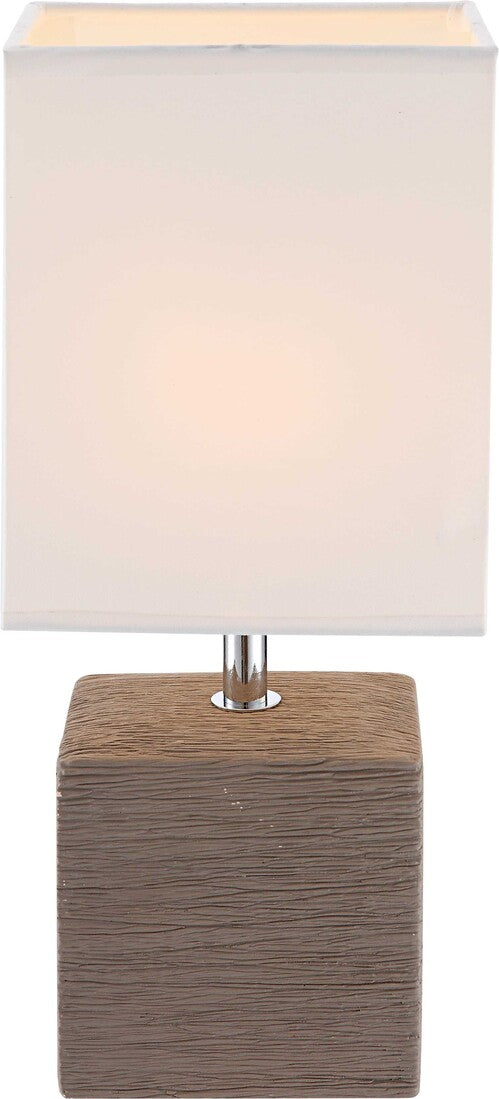 Lámpara Sobremesa Cerámica Marrón E14 40W Geri Globo Lighting