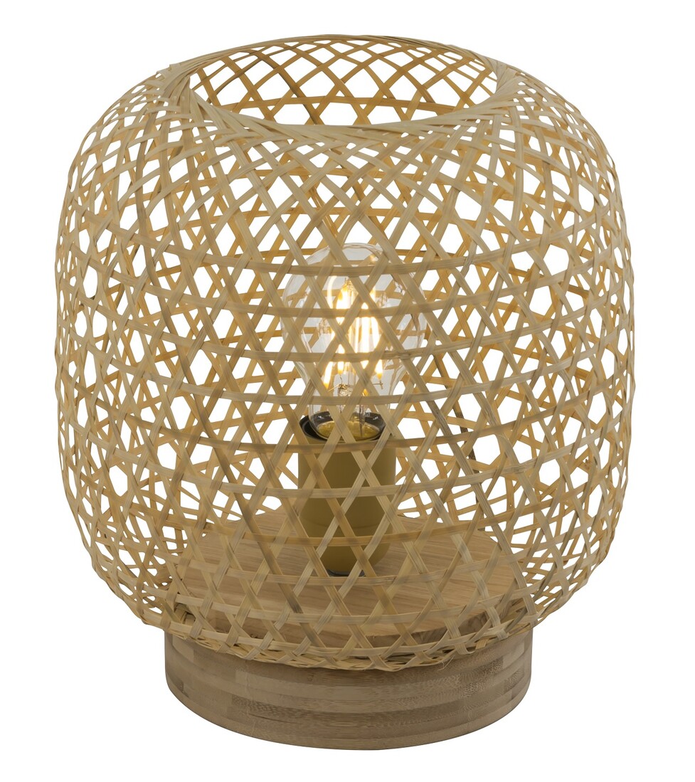 Lámpara Sobremesa Bambú Natural E27 60W Mirena Globo Lighting