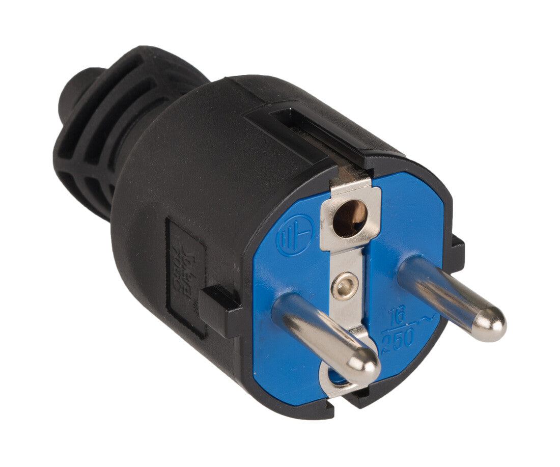 706C CLAVIJA AEREA CAUCHO NEGRA 16A 250V SOLERA | Suministros Figmar