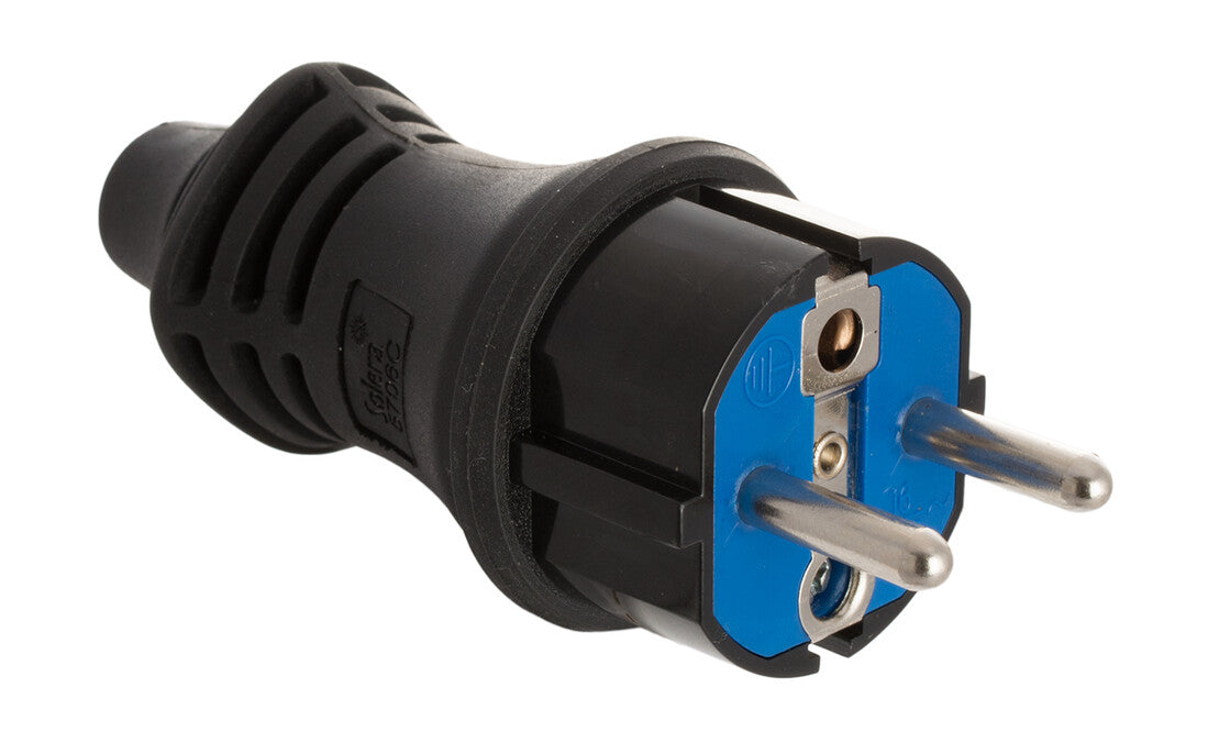 5706C CLAVIJA DE CAUCHO NEGRA IP44 16A 250V SOLERA | Suministros Figmar