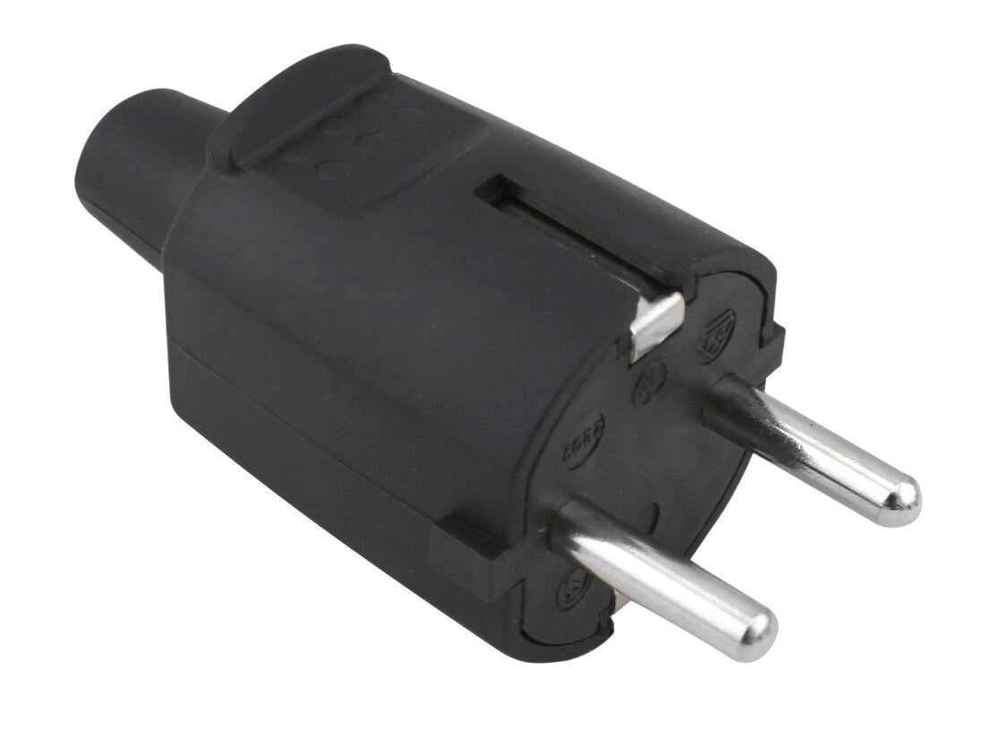 0200059 CLAVIJA AEREA 4,8mm TTL NEGRA 16A 250V GSC | Suministros Figmar