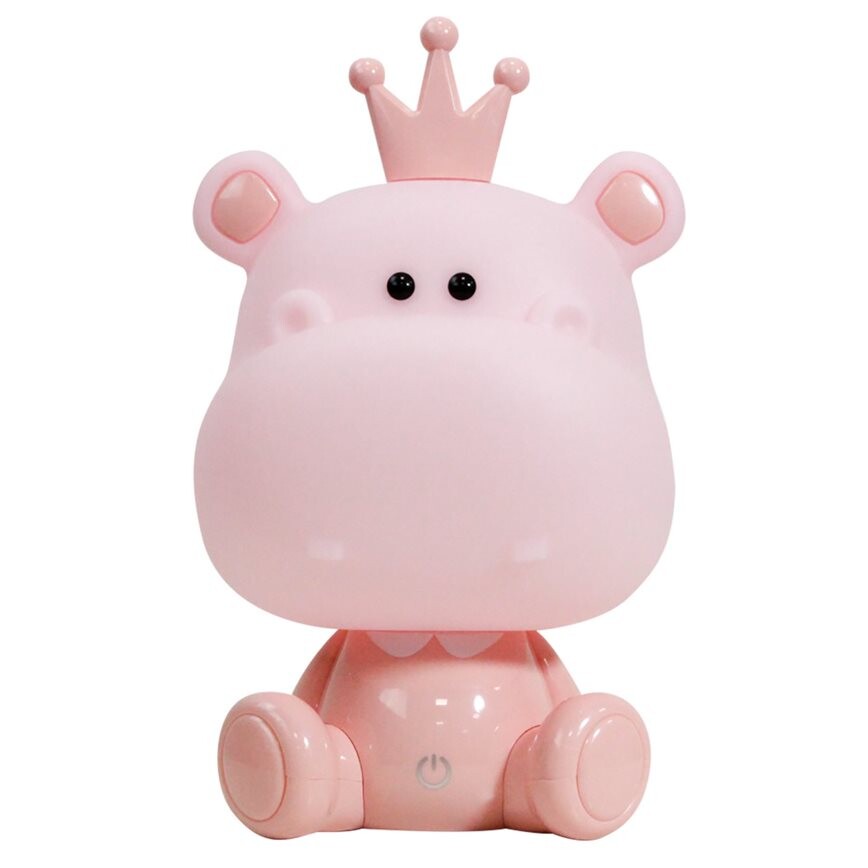 073/LR ONLI HIPPOPOTAMUS PINK LED CHILDREN'S NIGHT LIGHT 4000K 55Lm IP20