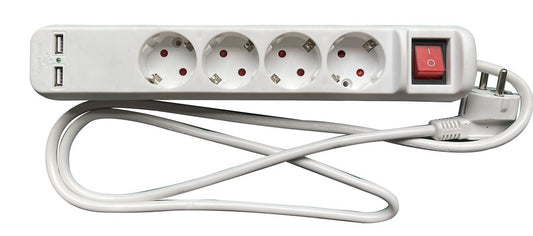 1002644 BASE MULTIPLE 4T + 2 USB C/CABLE Y C/INTER F-BRIGHT