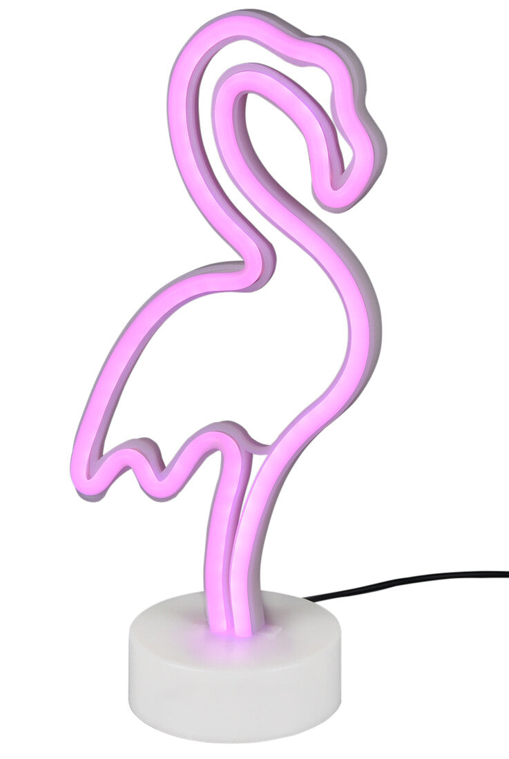 Lámpara Sobremesa Efecto Neón Flamenco LED USB Trio Lighting