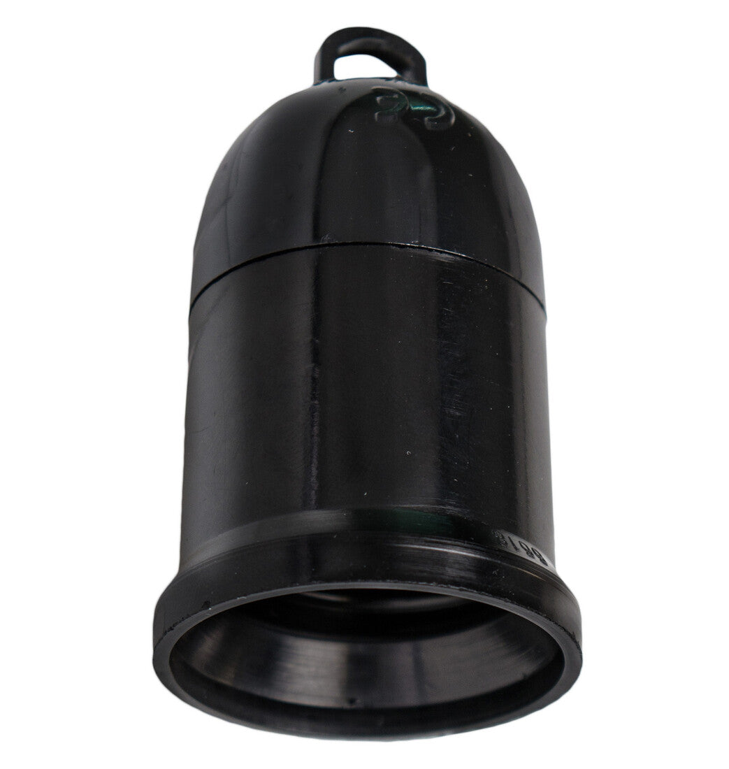 6618 N PORTALAMPARAS LISO DE RESINA E27 NEGRO | Suministros Figmar