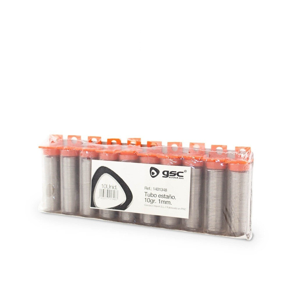 001401348 PACK OF 10 60% TIN TUBES 10GR 1mm GSC