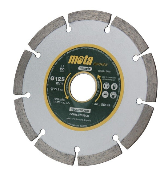 SS115 DISCO DIAMANTADO SEGMENT LASER 115mm MOTA