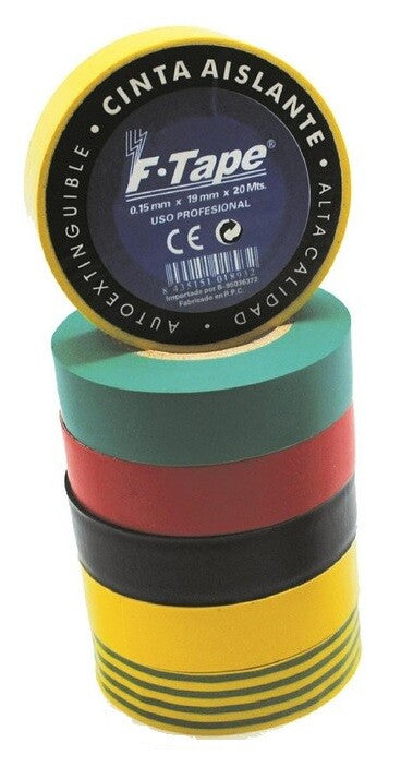 2400007-TT CINTA AISLANTE 10x19 T/T (TIERRA) F-TAPE