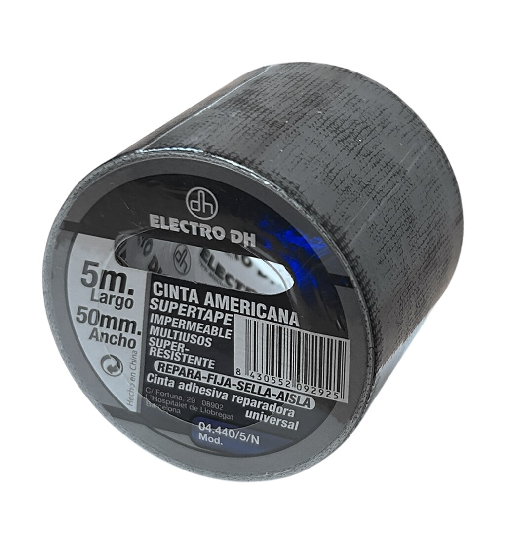 04.440/5/N 5m.NEGRA-CINTA .SUPER TAPE.