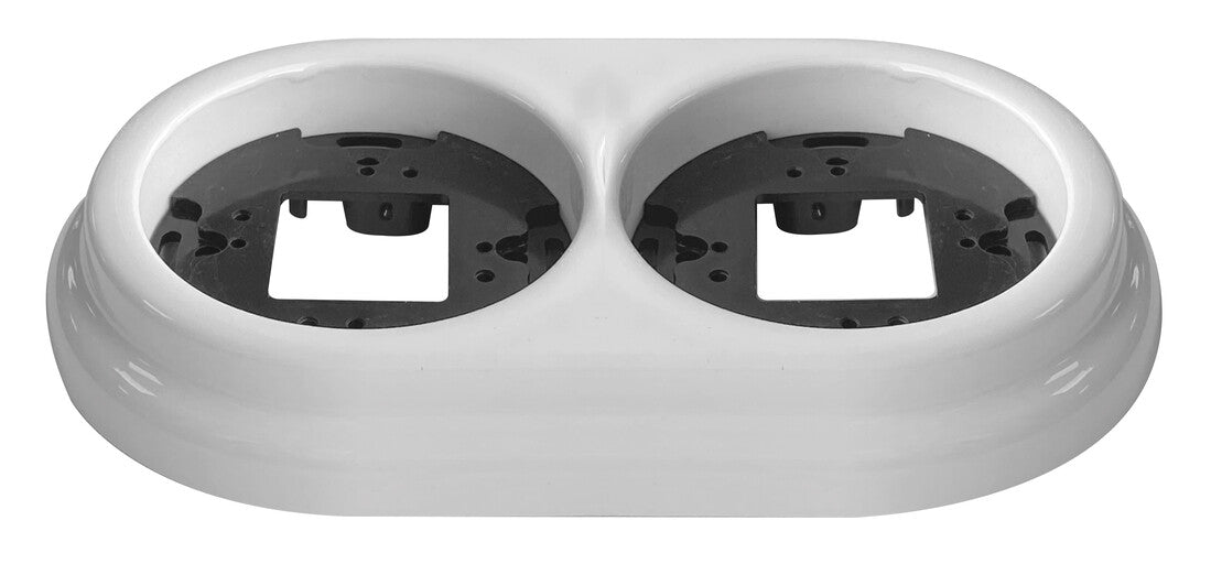 2902026 MARCO DE SUPERFICIE 2 ELEMENTOS PORCELANA BLANCA F-BRIGHT