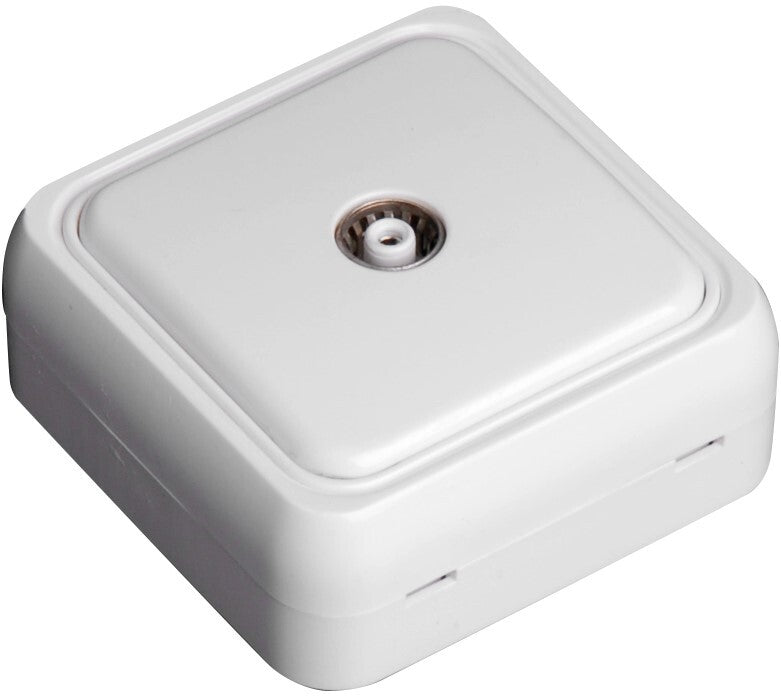 040357 WHITE SURFACE TV SOCKET B&B