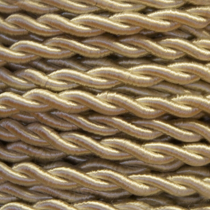 25 METROS CABLE TRENZADO SEDA 2x0,75 CREMA (15)