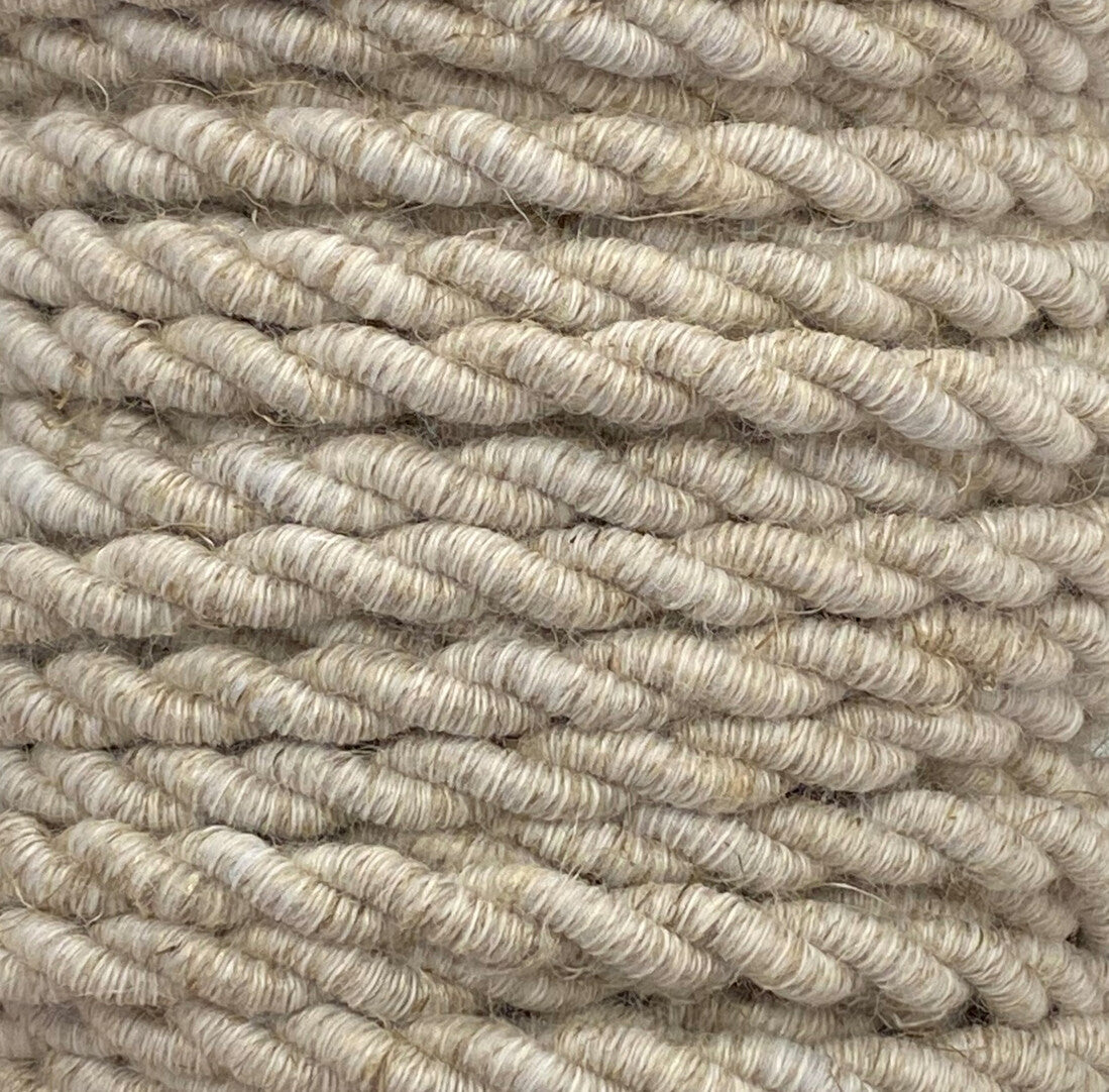 0901210-LI 25m BRAIDED CABLE 2x0.75 LINEN