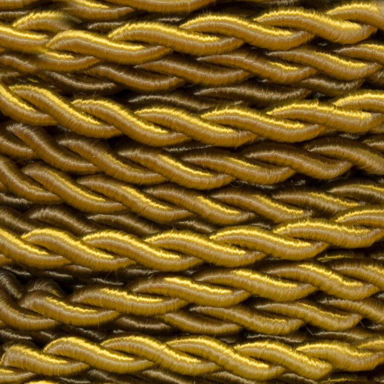25 METROS CABLE TRENZADO SEDA 2x0,75 DORADO (45)