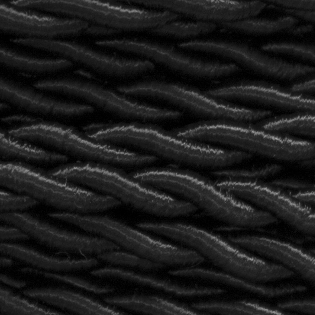 25 METERS BRAIDED SILK CABLE 2x0.75 BLACK (41)
