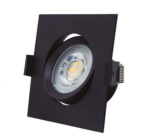 200400021 ARO LED EMPOTRABLE CUADRADO NEGRO 7W 3000-4000-6500K GSC | Suministros Figmar