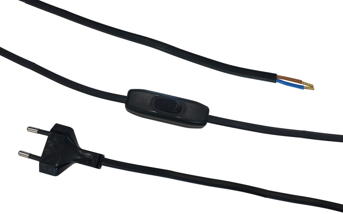 1,5m CONEXION CON INTERRUPTOR NEGRA | Suministros Figmar