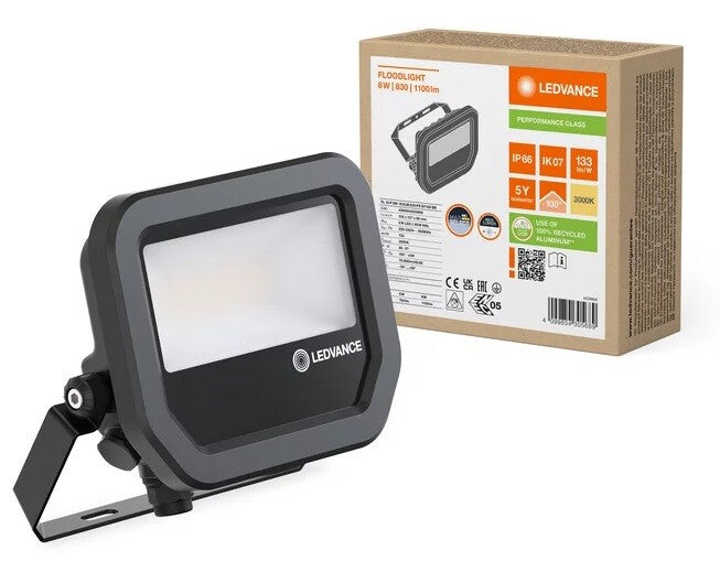 305689 PROYECTOR LED NEGRO 8W 3000K 800Lm LEDVANCE
