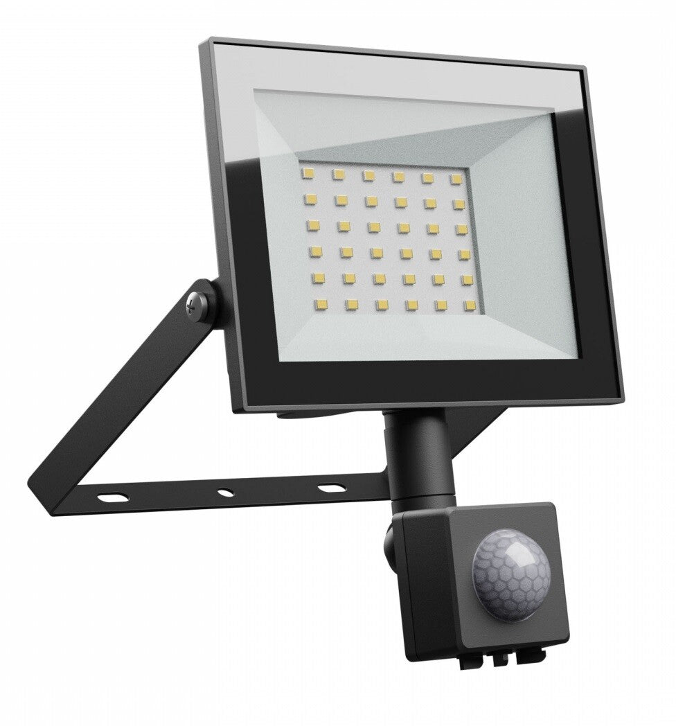 SLI029072NW_CZUJNIK_PW PROYECTOR LED C/SENSOR NEGRO 30W 4000K SPECTRUM | Suministros Figmar