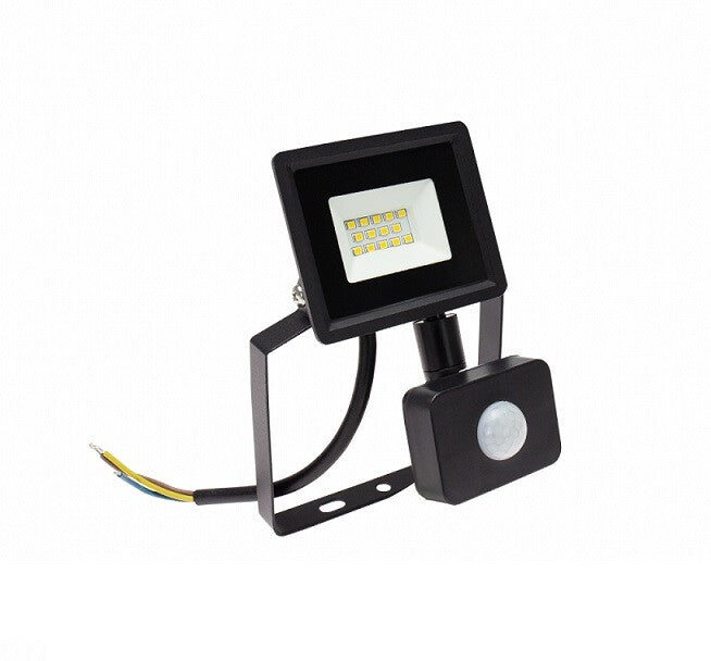 SLI029070CW_CZUJNIK_PW PROYECTOR LED C/SENSOR NEGRO 10W 6000K SPECTRUM | Suministros Figmar