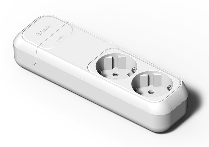 2502 MULTIPLE BASE 2 OUTLETS 16A 250V WHITE FAMATEL