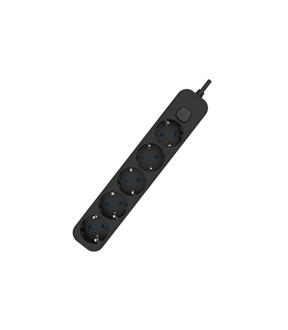 1001713-N MULTIPLE BASE 5T W/INT C/CABLE 1.5m BLACK EB