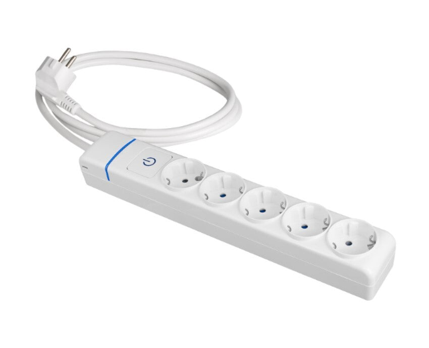 8015PIL MEHRFACHSTECKDOSE 5-FACH M. KABEL M. SCHALTER 1,5m ION SOLERA