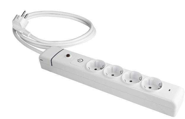 41ILSO BASE MULTIPLE 4T C/CABLE C/INTER 1,5mts PROTECC SOBRETENSION Y SOBRECARGA ION SOLERA