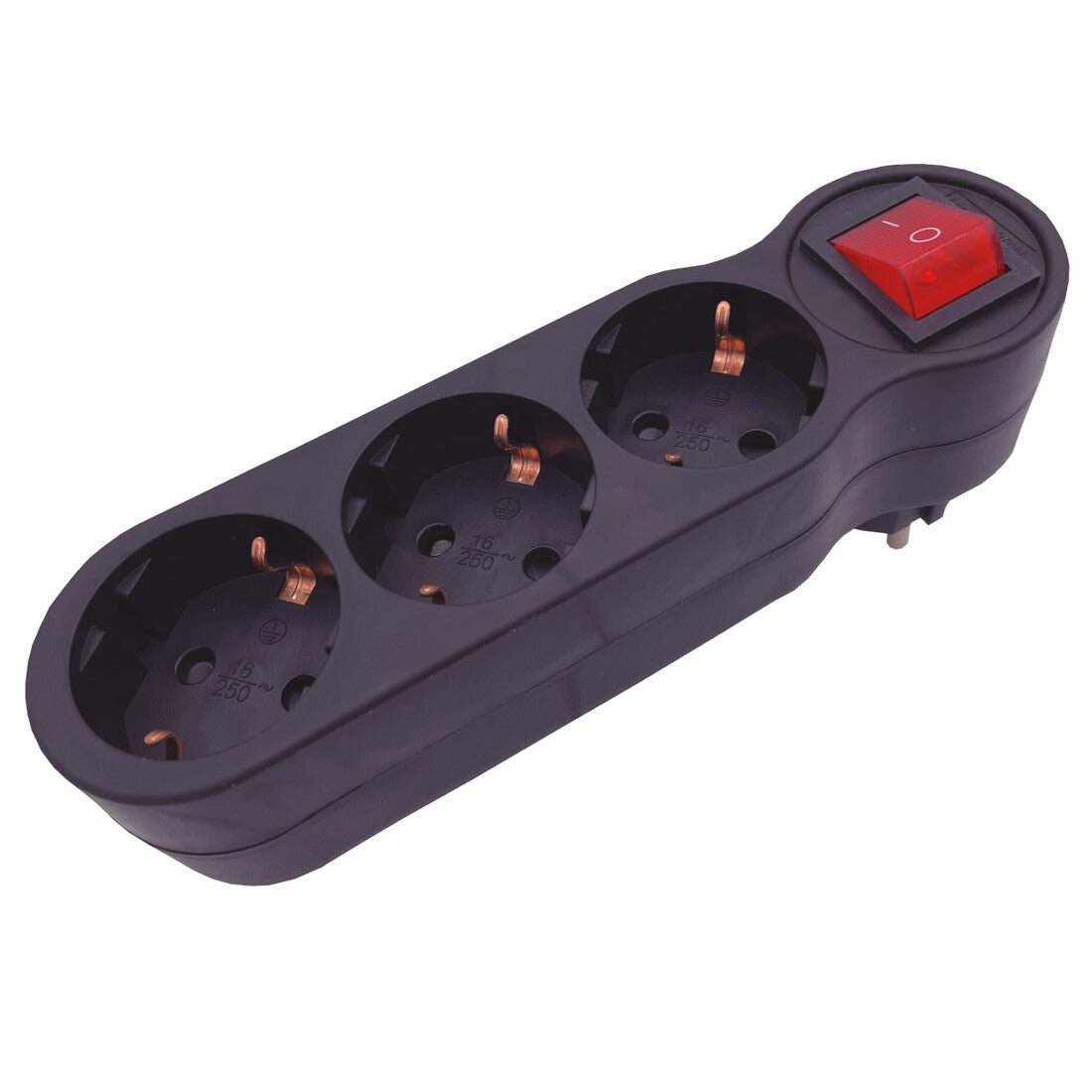 103000028 ADAPTER DREIFACH MIT SCHALTER SCHWARZ GSC