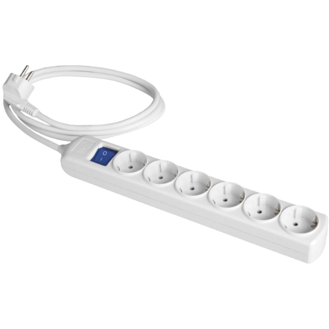 8036IL BASE MULTIPLE 6T 3m CABLE CON INTERRUPTOR SERIE 8000 SOLERA