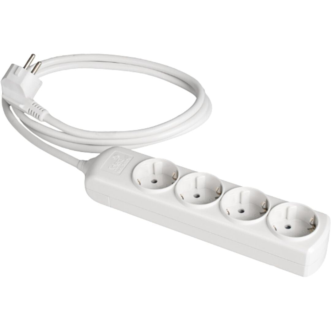 8054 MEHRFACHSTECKDOSE 4-FACH 5m KABEL OHNE SCHALTER SERIE 8000 SOLERA
