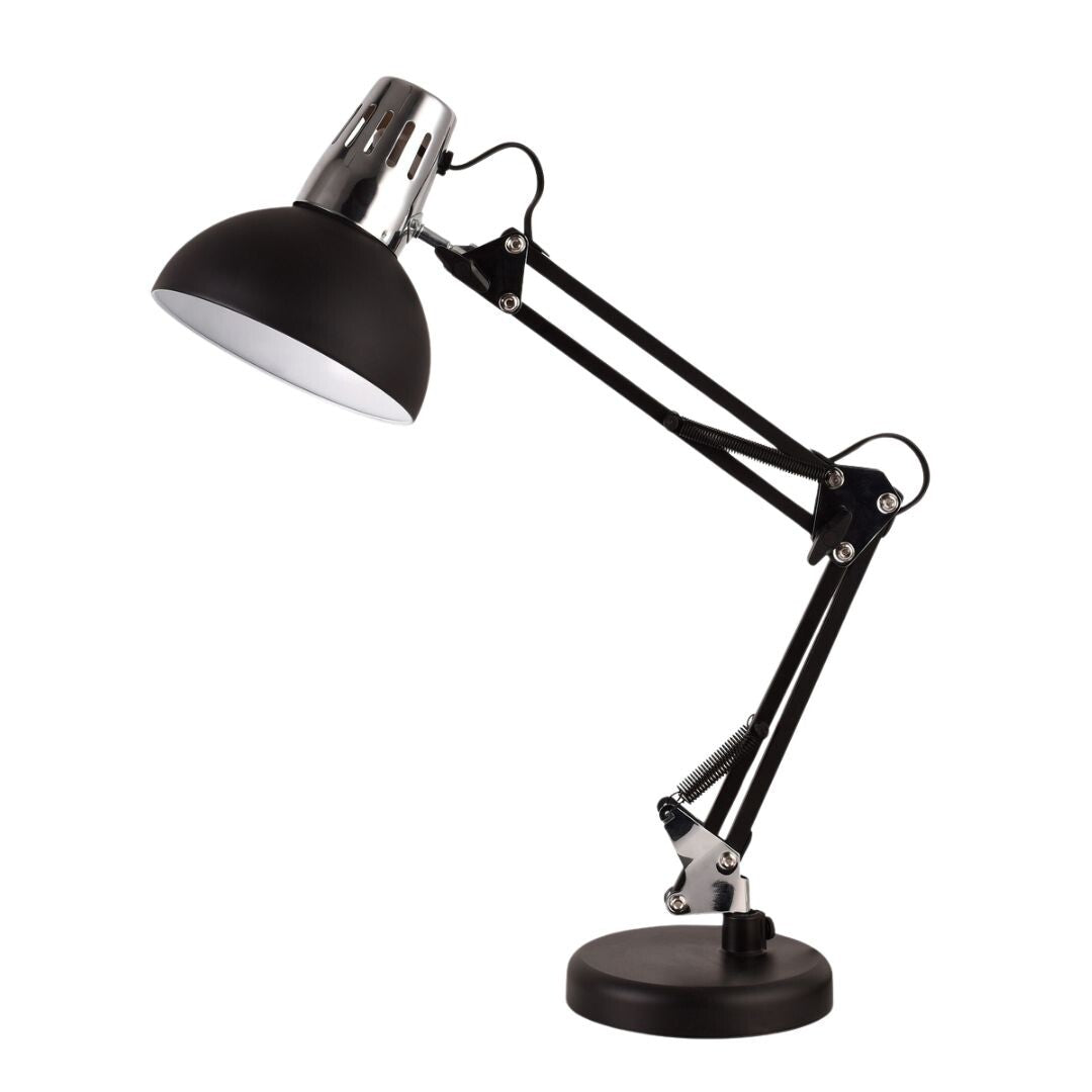 204200050 SCHREIBTISCHFLEXLEUCHTE SCHWARZ GELENK 1xE27 BUDONI GSC
