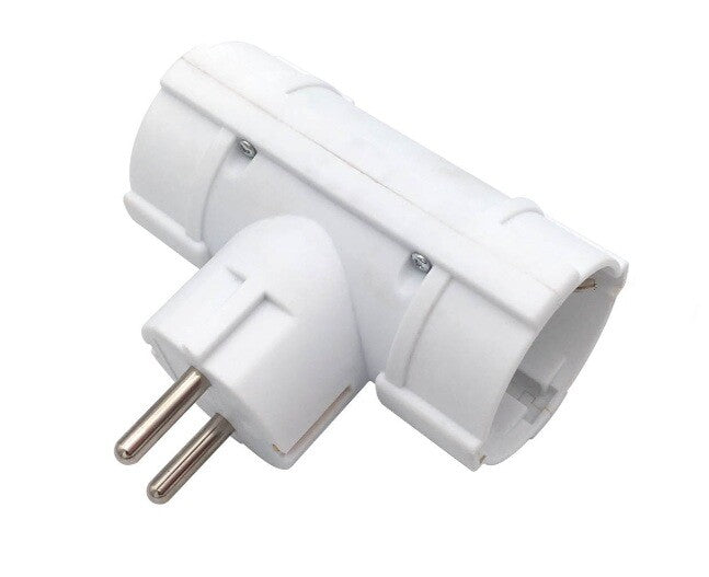 103000005 ADAPTADOR DOBLE SALIDA BLANCO GSC