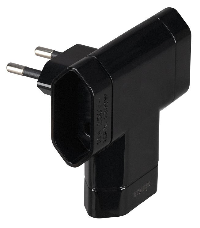 CL115818 ADAPTADOR BIPOLAR TRIPLE NEGRO 10A 250V SIMON