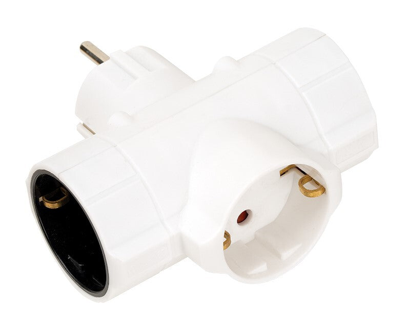 CL118307 ADAPTADOR BIPOLAR TRIPLE SCHUKO TT BLANCO 16A 250V SIMON