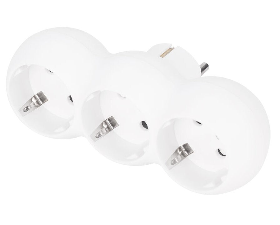 CL118901 ADAPTADOR TRIPLE SALIDA BLANCO 16A 250V SIMON