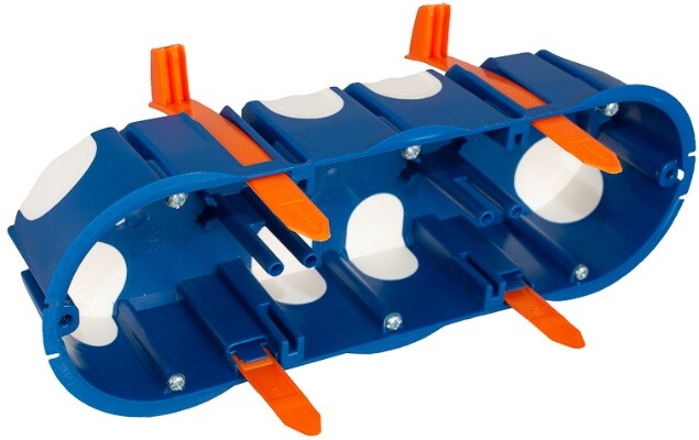 5825E CAJA EMPOTRAR EFICIENTE PARA TABIQUE HUECO 3 ELEMENTOS FIJACION BRIDAS SOLERA