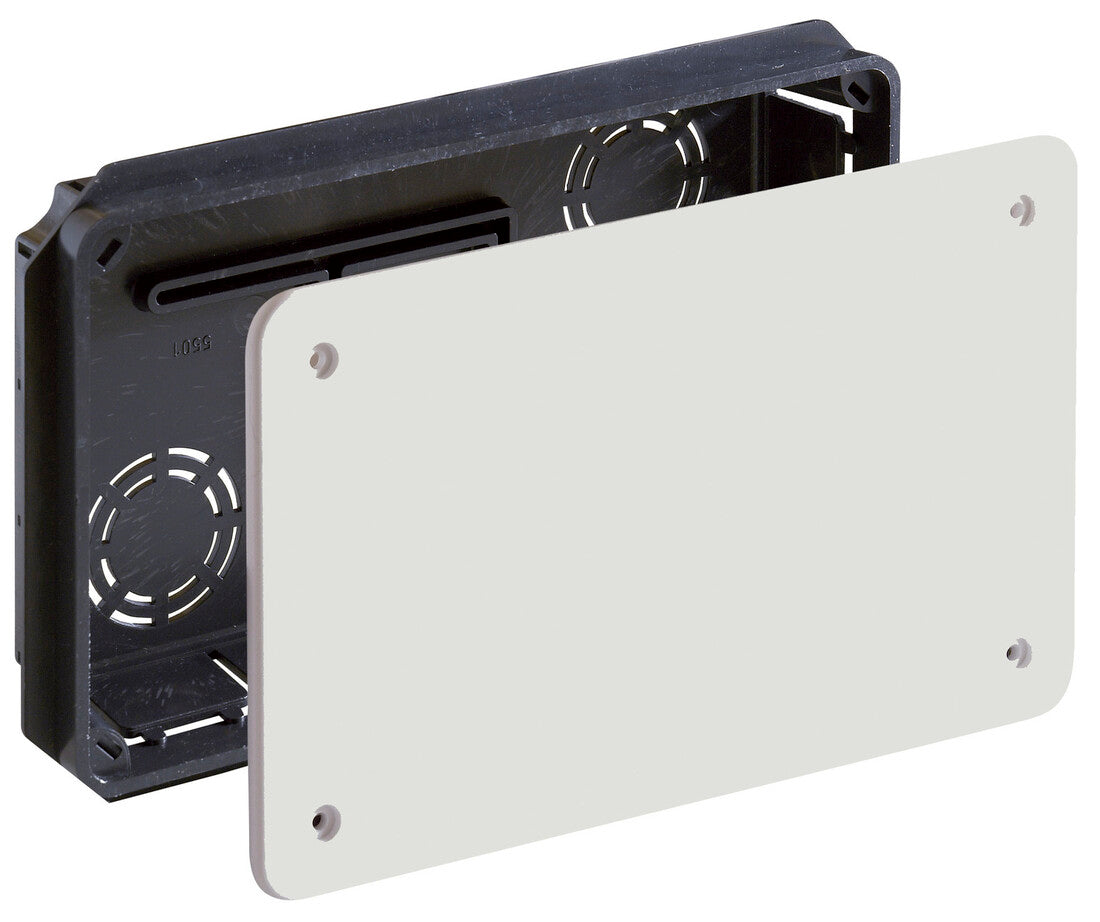 5501 CAJA EMPOTRAR C/TAPA C/TORNILLOS 170x100mm SO