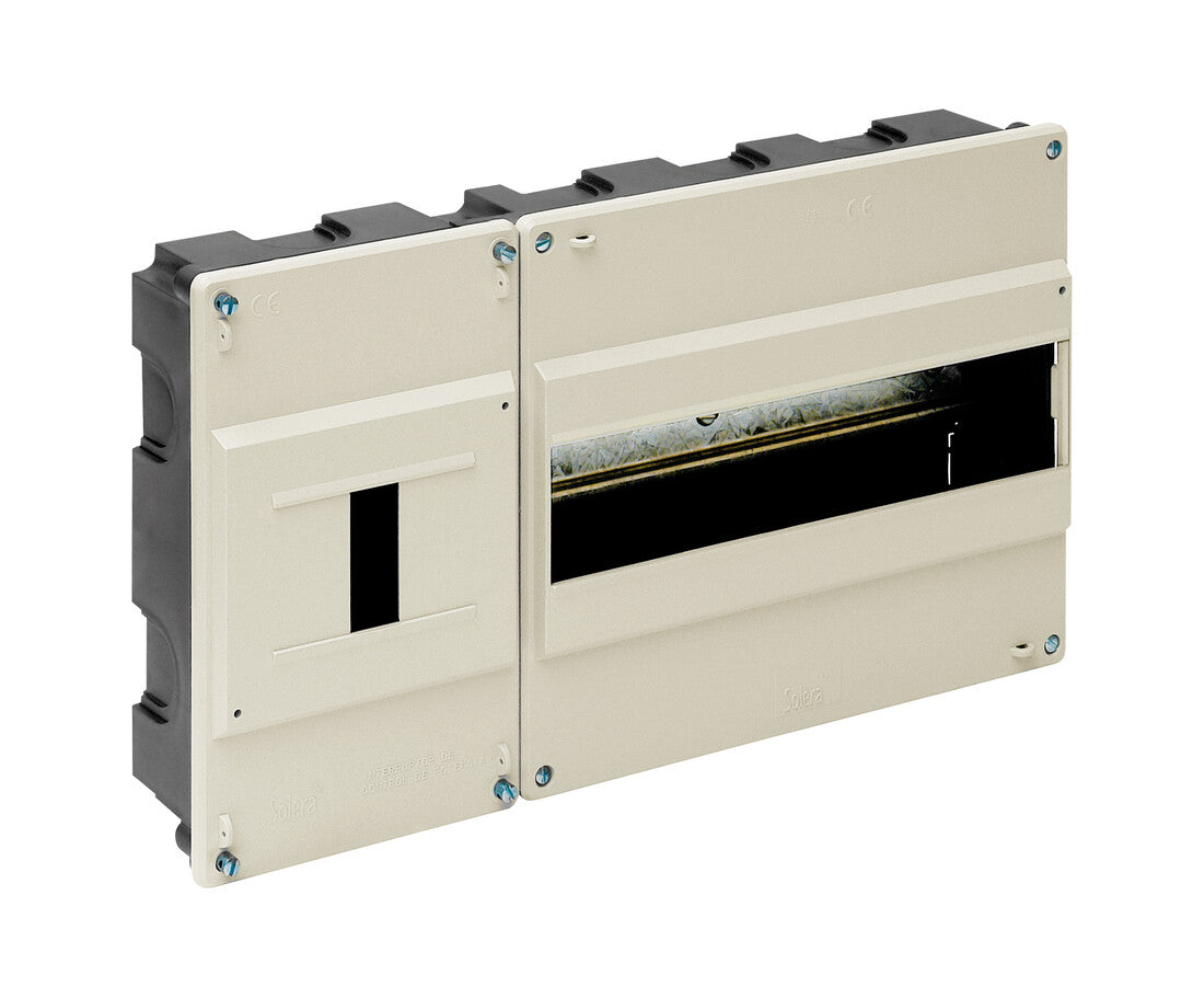 Unterputzkasten ICP bis 12 Module Elfenbein