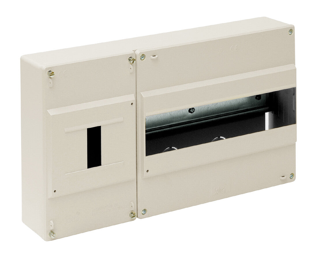 AUFPUTZGEHÄUSE 12 MODULE UND FI-SCHALTER