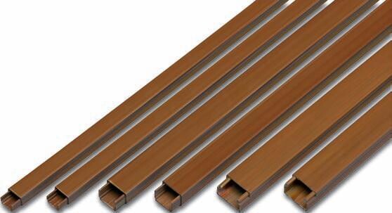 0971529-MO 2m CANALETA ADHESIVA MARRON OSCURO 13x18mm F-BRIGHT
