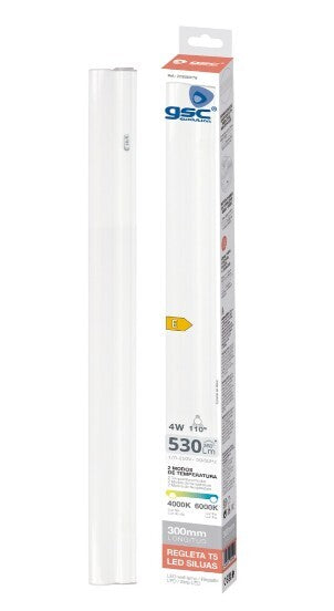 203800079 REGLETA LED T5 4W 4000K-6000K 300mm SILUAS GSC