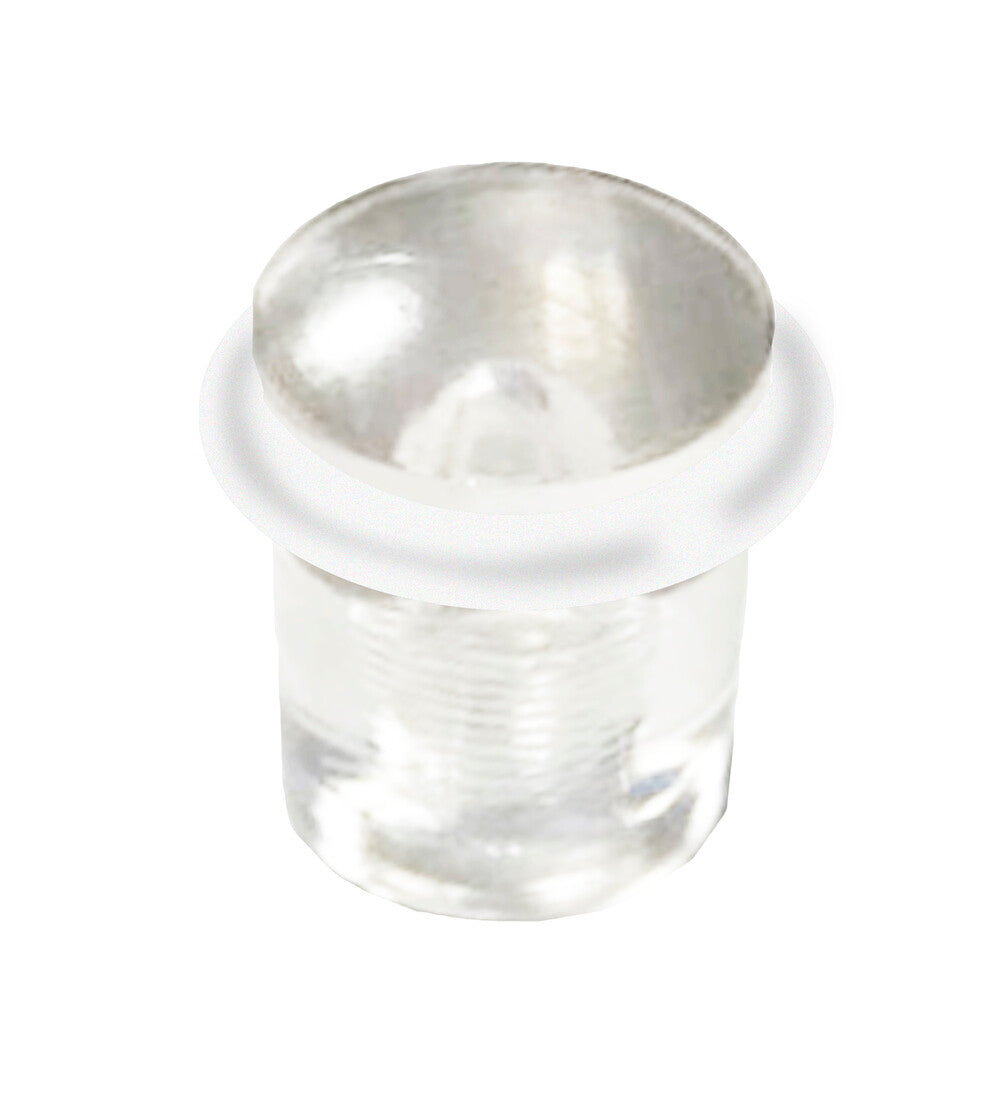T1006T TOPE REDONDO PLASTICO TRANSPARENTE C/TORNIL