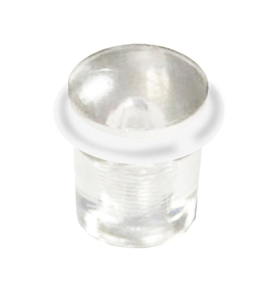 T1006T TOPE REDONDO PLASTICO TRANSPARENTE C/TORNIL